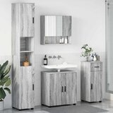  Set namještaja za kupaonicu 4 kom. Siva Sonoma 61 x 35 x 64 cm | shoptok.hr