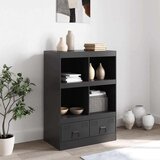 vidaXL Visoka komoda crna 67 x 39 x 95 cm čelična | shoptok.hr