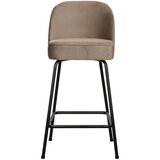 WOOOD Bež žameten barski stol (višina sedeža 64 cm) Vogue – Cene