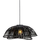 QAZQA Orientalska viseča svetilka črni bambus 62 cm - Pua Cene