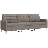  4-dijelni set sofa s tabureom i jastucima smeđesivi tkanina | shoptok.hr