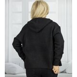 Pri Short unzipped hooded cardigan sweater with zipper NORA | shoptok.hr