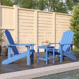  Vrtne stolice Adirondack sa stolićem HDPE vodenoplave | shoptok.hr