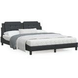 vidaXL Okvir kreveta s LED svjetlima crni 160 x 200 cm od umjetne kože Cijene