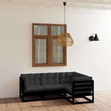  Sedežna garnitura 4-delna z blazinami trdna borovina | Shoptok.si