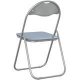  Sklopiva stolica 2 pcs Sivi 48 x 43,5 x 81 cm Lažna koža | shoptok.hr