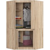 AKORD Kotna Garderobna Omara, 4 Vrata, Hrast Sonoma, (5000331638) | Shoptok.si