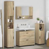 VidaXL Set namje&amp;scaron;taja za kupaonicu 4 pcs sonoma hrast 30 x 35 x 192 cm Slike