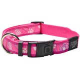 Rogz fancy dress ogrlica za pse sa dezenom xl — 43–70 cm roze šapice | Eponuda.com