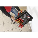 Krause Aluminijasta dvokraka lestev s stopnicami, sistem MultiGrip, 5 stopnic | Shoptok.si