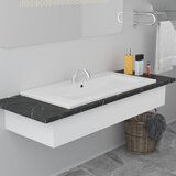 vidaXL Vgradni umivalnik 91x39,5x18,5 cm keramičen bel, (21409203) Cene