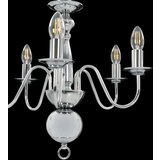 vidaXL Luster srebrni 5 žarulja E14 | shoptok.hr