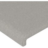  LED uzglavlje svjetlosivo 203x16x78/88 cm od tkanine | shoptok.hr