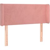  Uzglavlje s ušima ružičasto 93x16x78/88 cm baršunasto | shoptok.hr