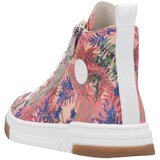 Rieker Visoke tenisice kobalt plava / limeta / rosé / prljavo roza | shoptok.hr