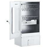 vidaXL Roštilj i pušnica s 1 kg drvenih komadića 44,5 x 29 x 83 cm | shoptok.hr