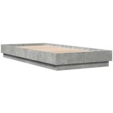  Okvir kreveta boja betona 90x200 cm od konstruiranog drva | shoptok.hr