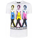 Dsquared Majice s kratkimi rokavi T-SHIRT S74GD0498 WHITE Bela Cene