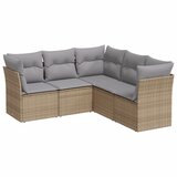  5-dijelni vrtni set sofa s jastucima bež od poliratana | shoptok.hr