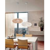 Eglo campilo 1 e27 1x60w, bela plastika/bijeli tekstil | Eponuda.com