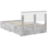  Konstrukcija postelje z vzglavjem Betonsko siva 120 x 200 cm, (5000103514) | Shoptok.si