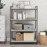  Zidne police 4 kom boja hrasta 80x40x1,5 cm konstruirano drvo | shoptok.hr