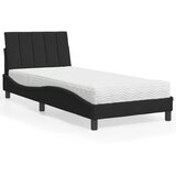 Krevet s madracem Hanko crni 80 x 200 cm baršunasti | Eponuda.ba