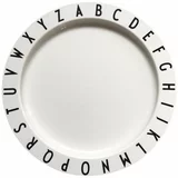 Design Letters bijeli dječji tanjur Eat & Learn, ø 20 cm