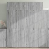 vidaXL Omara za shranjevanje siva sonoma 80x42,5x225 cm inž. les Cene