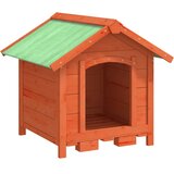  Kućica za pse smeđa 65 x 65 x 61,5 cm od masivne borovine | Shoptok.si