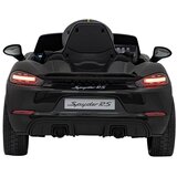  Licencirani Porsche 718 Spyder RS dječji automobil na akumulator s MP4 zaslonom, crni | shoptok.hr