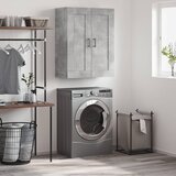 Maison Chic Stenska omarica - Zidna omarica betonsko siva 69,5x34x90 cm inženirski les iu161, (22063455) | Shoptok.si