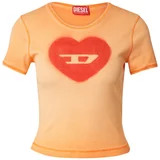 Diesel Majica 'ELE' oranžna / rdeča