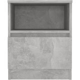  Noćni ormarići 2 kom boja betona 40x40x50 cm konstruirano drvo | shoptok.hr