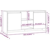 TV ormarić siva boja hrasta 102x37,5x52,5 cm konstruirano drvo | shoptok.hr