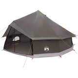 Tipi šator Smeđa siva 600 x 600 x 350 cm Poliester i čelik | shoptok.hr