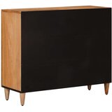  Kreveta s policom Prirodna 90 x 33 5 x 75 cm Čvrsto drvo manga - Prirodna | shoptok.hr