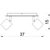 SPOT svetiljka DEMIA 2xGU10/8W/230V bež | Eponuda.com