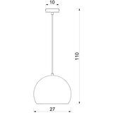  Luster na sajli SOOL 1xE27/15W/230V Ø 27 cm krem boje | Eponuda.com