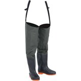 vidaXL Ribiške hlače s škornji temno zelene velikost 44 | Shoptok.si