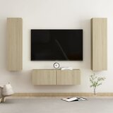  3-dijelni set TV ormarića boja hrasta sonome od iverice | shoptok.hr