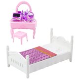  Lutka za igru Anlily sa krevetićem i toaletnim stolićem - 13 cm | Shoptok.si