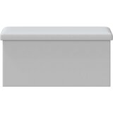  Sklopiva klupa za pohranu Bijela 180 kg 80 L 77 x 38 x 38 cm | shoptok.hr