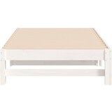  Izvlečna dnevna postelja bela 2x(75x190) cm trdna borovina, (20787831) | Shoptok.si