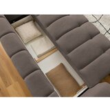 Bobochic Paris Smeđe-siva sklopiva/s prostorom za odlaganje sofa 251 cm Fuji – | shoptok.hr