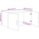  Omarica na steni Star les 80 x 42.5 x 40 cm Konstruiran les, (5000218131) | Shoptok.si