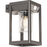 QAZQA Zunanja stenska svetilka temno siva, vključno z LED in solarom - Sonne | Shoptok.si