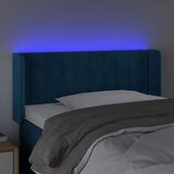  LED uzglavlje tamnoplavo 93x16x78/88 cm baršunasto | shoptok.hr