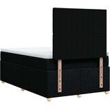 vidaXL Krevet s oprugama i madracem crni 120 x 200cm od tkanine | shoptok.hr