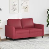  Dvosjed od tkanine crvena boja vina 120 cm od umjetne kože | Eponuda.com